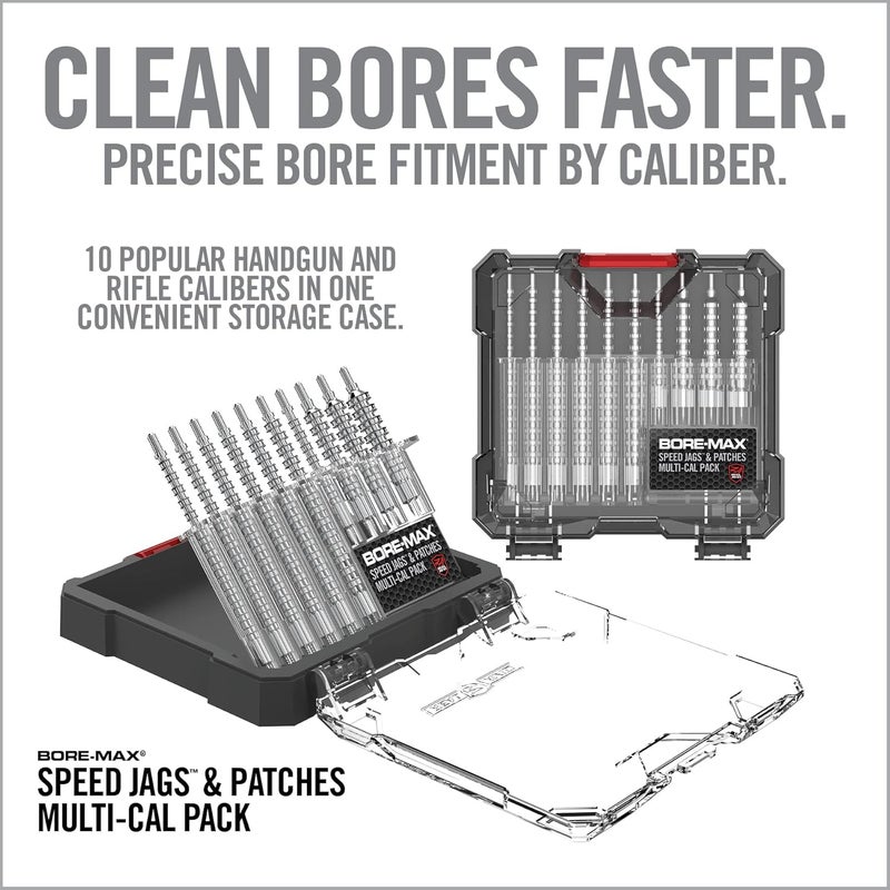 Real Avid Bore Max Speed Jags and Patches Multi Cal Pack – 10 Jags and 500 Patches for Faster Bore Cleaning with Deeper Surface Contact and Long Lasting Nickel Plated Fit for Handgun & Rifle Calibers - Image 3